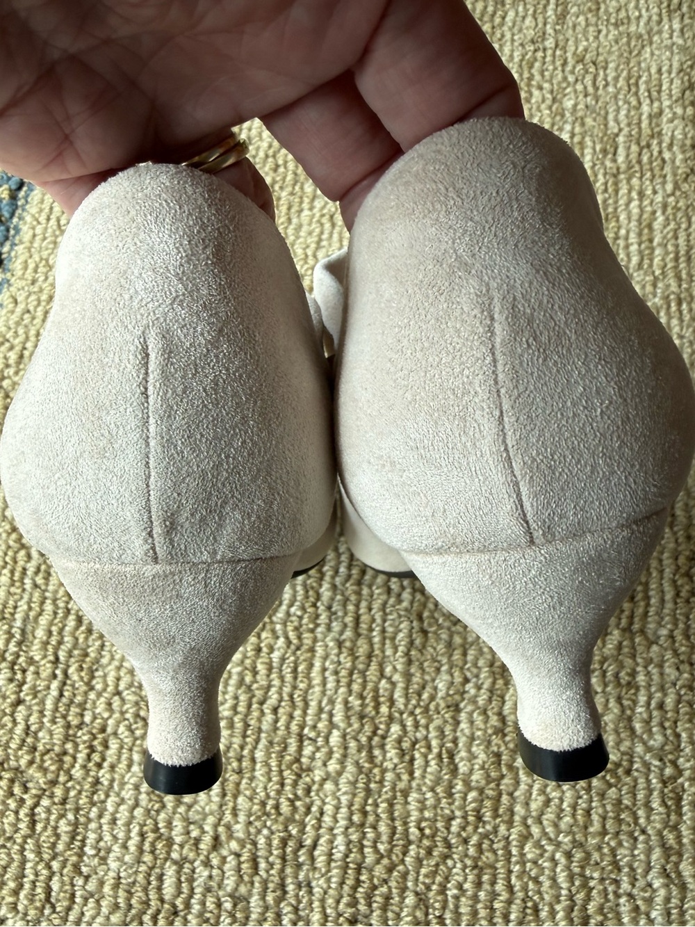 Pointed-Toe 2.4 Inch Suede Pumps - Picture 7 of 11